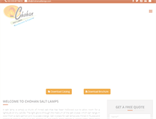 Tablet Screenshot of chohansaltlamps.com